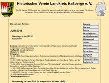 Tablet Screenshot of historischervereinlandkreishassberge.de